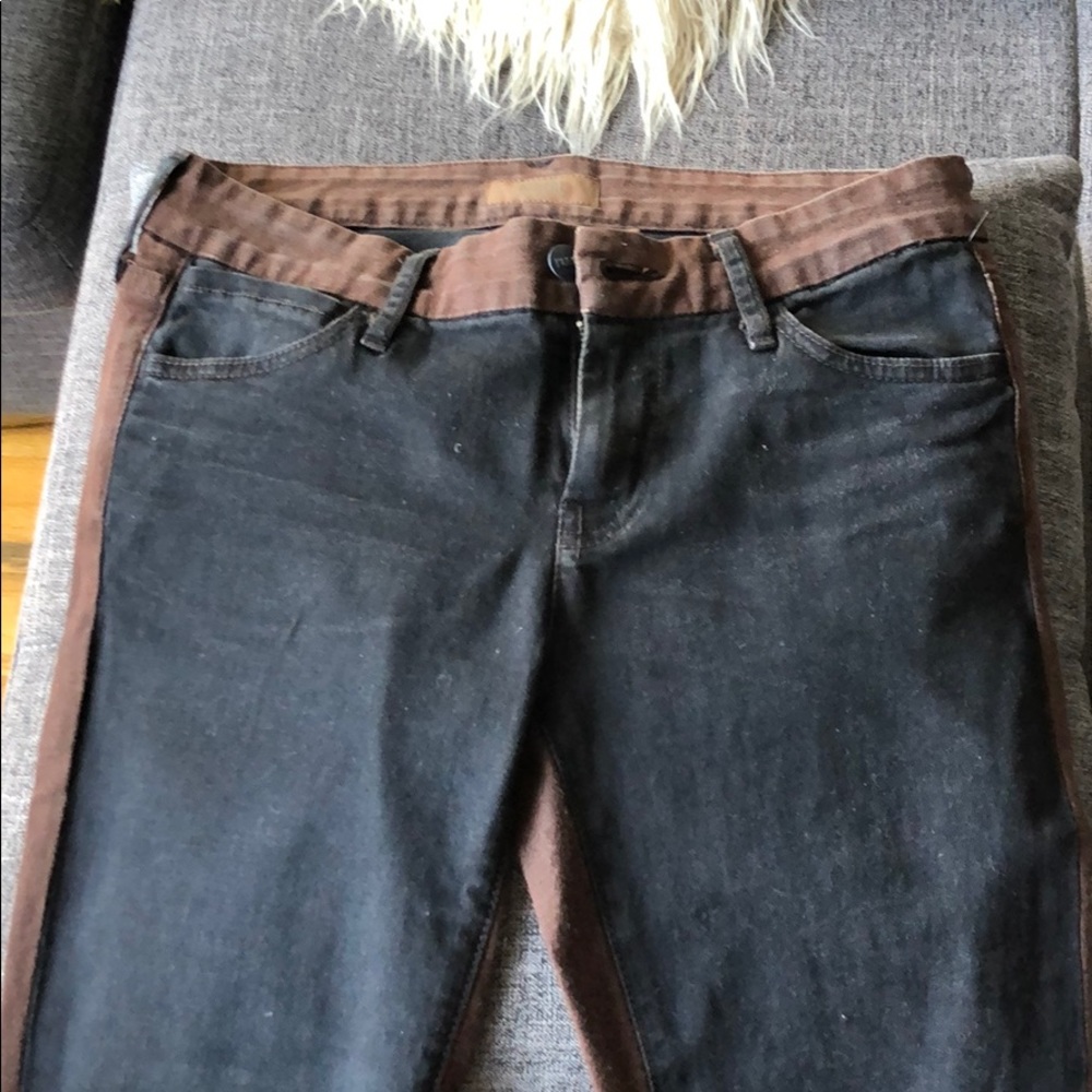 Adorable never worn color block jeans